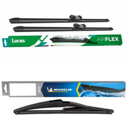 Lucas AIRFLEX Direct Fit and Michelin Rear Screen - Triple Pack