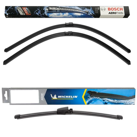 Bosch Aerotwin and Michelin Rear Screen - Triple Pack