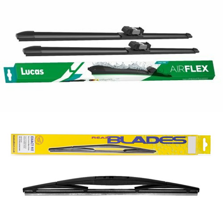 Lucas AIRFLEX Direct Fit and Blades Rear Screen - Triple Pack