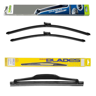 Valeo Silencio AquaBlade and Blades Rear Screen - Triple Pack