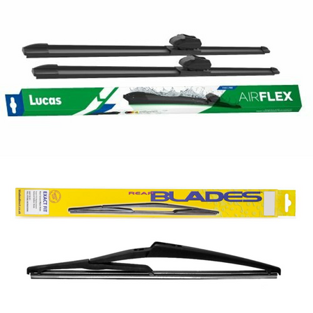 Lucas AIRFLEX Direct Fit and Blades Rear Screen - Triple Pack