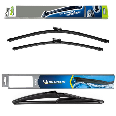 Valeo Silencio AquaBlade and Michelin Rear Screen - Triple Pack