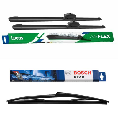 Lucas AIRFLEX Direct Fit and Bosch Rear Screen - Triple Pack