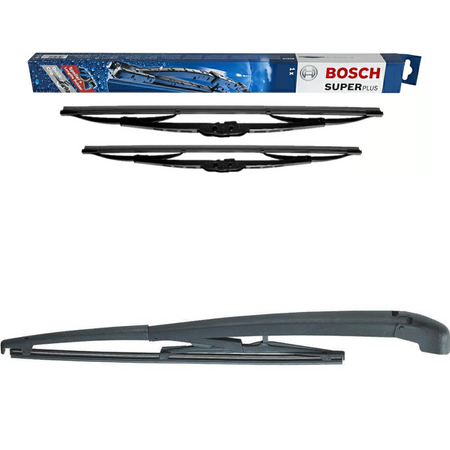 Bosch Super Plus and Blades Rear Screen - Triple Pack