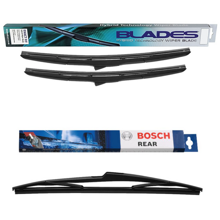 Blades Hybrid and Bosch Rear Screen - Triple Pack