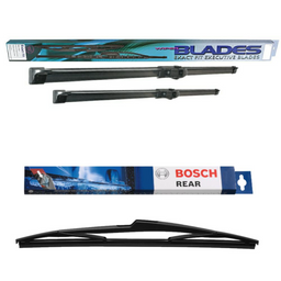 Blades Exact Fit and Bosch Rear Screen - Triple Pack