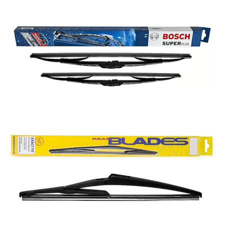 Bosch Super Plus and Blades Rear Screen - Triple Pack