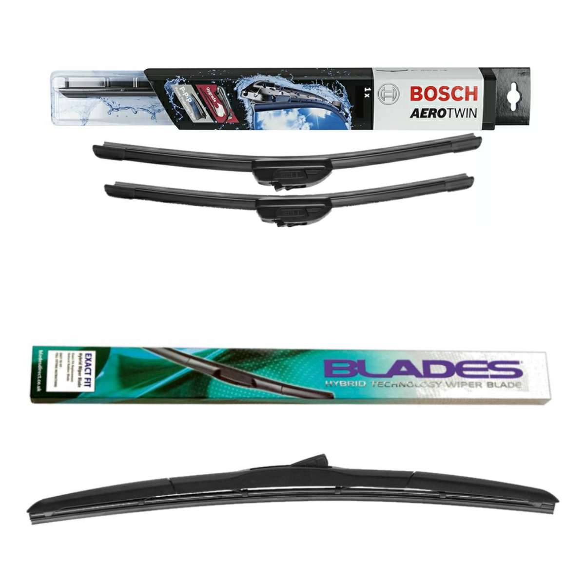 Bosch Retrofit Aerotwin and Blades Hybrid - Triple Pack | Windscreen Wipers