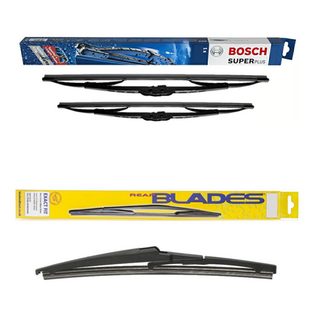 Bosch Super Plus and Blades Rear Screen - Triple Pack