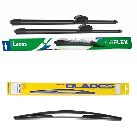 Lucas AIRFLEX Direct Fit and Blades Rear Screen - Triple Pack