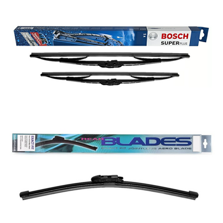 Bosch Super Plus and Blades Rear Screen - Triple Pack